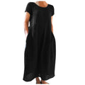 Damen Langarm Sommerkleid Shopnory