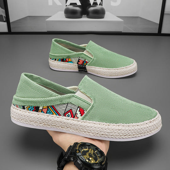 Damen Slip-On Schuhe aus strapazierfähigem Canvas