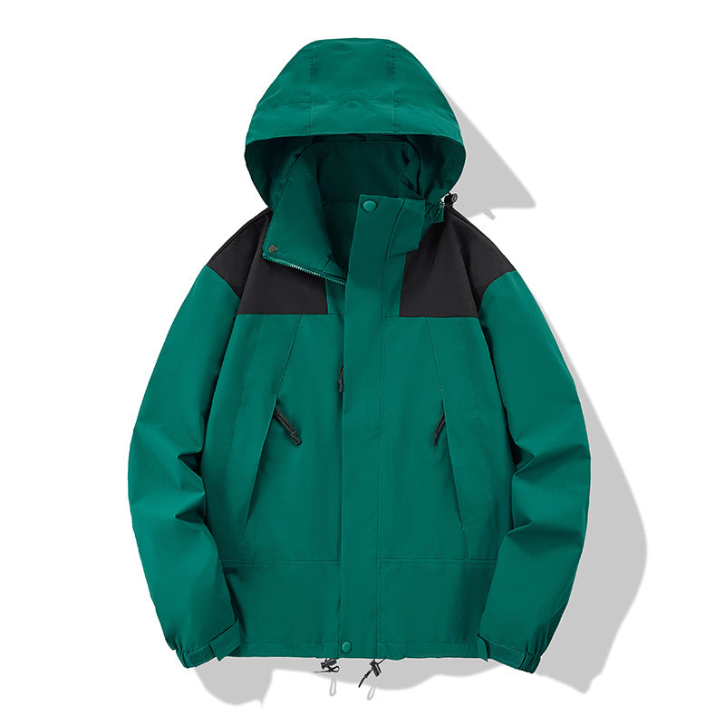 Herren wasserabweisende Softshell‑Jacke mit Kapuze, verstellbarem Saum und Multifunktionstaschen Shop Nory