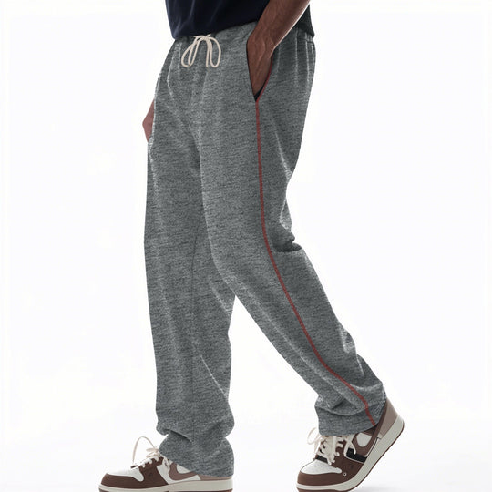 Herren bequeme Jogginghose mit Reißverschluss und seitlichen Taschen