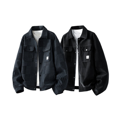 Herren Modische Jacke mit seitlichen Brusttaschen Shop Nory