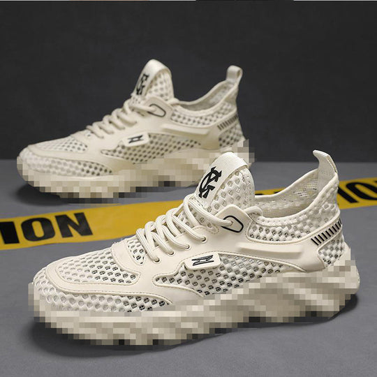 Herren Atmungsaktiver Mesh-Freizeitsneaker mit strukturierter Wellen-Plateausohle Shop Nory