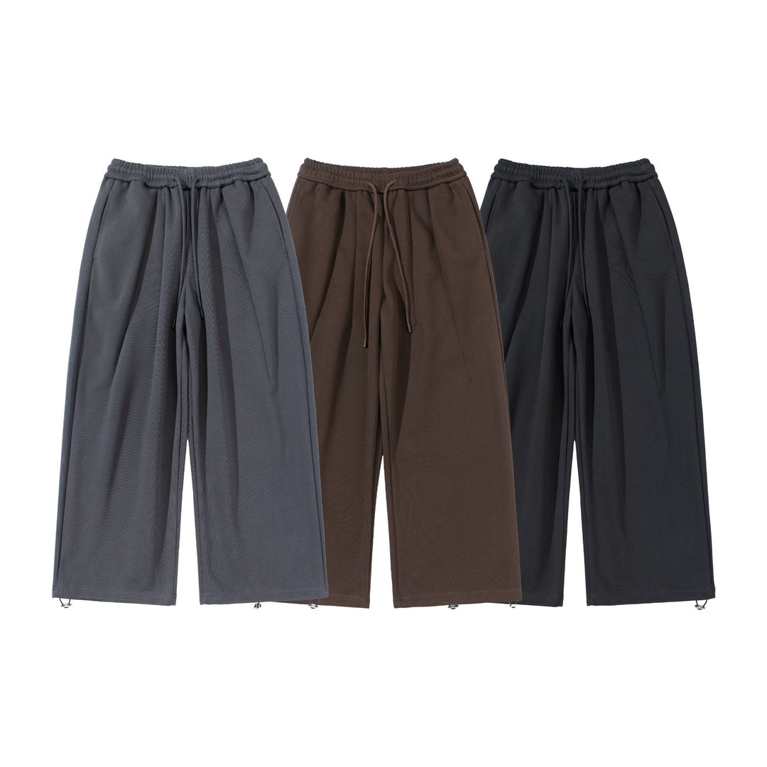 Unisex Weite Cropped Jogginghose mit Tunnelzugbund, Eingrifftaschen und verstellbarem Saum Shop Nory