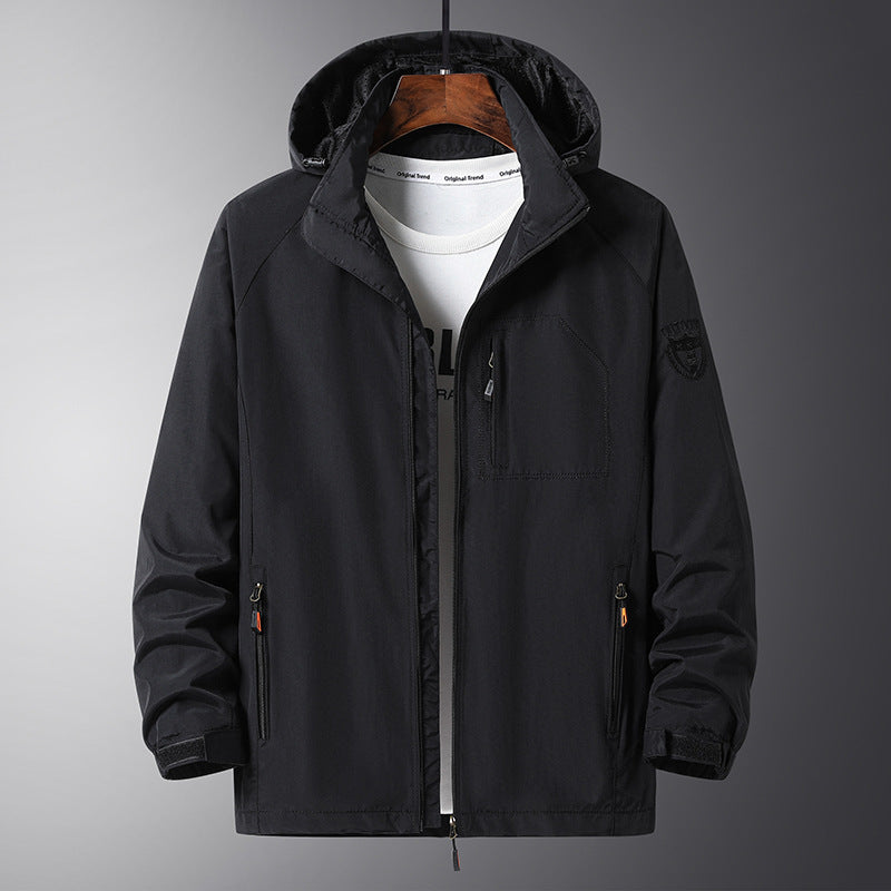 Herren Urbaner Allwetter-Reiseanorak mit Mesh-Futter und verdecktem Reißverschluss Shop Nory