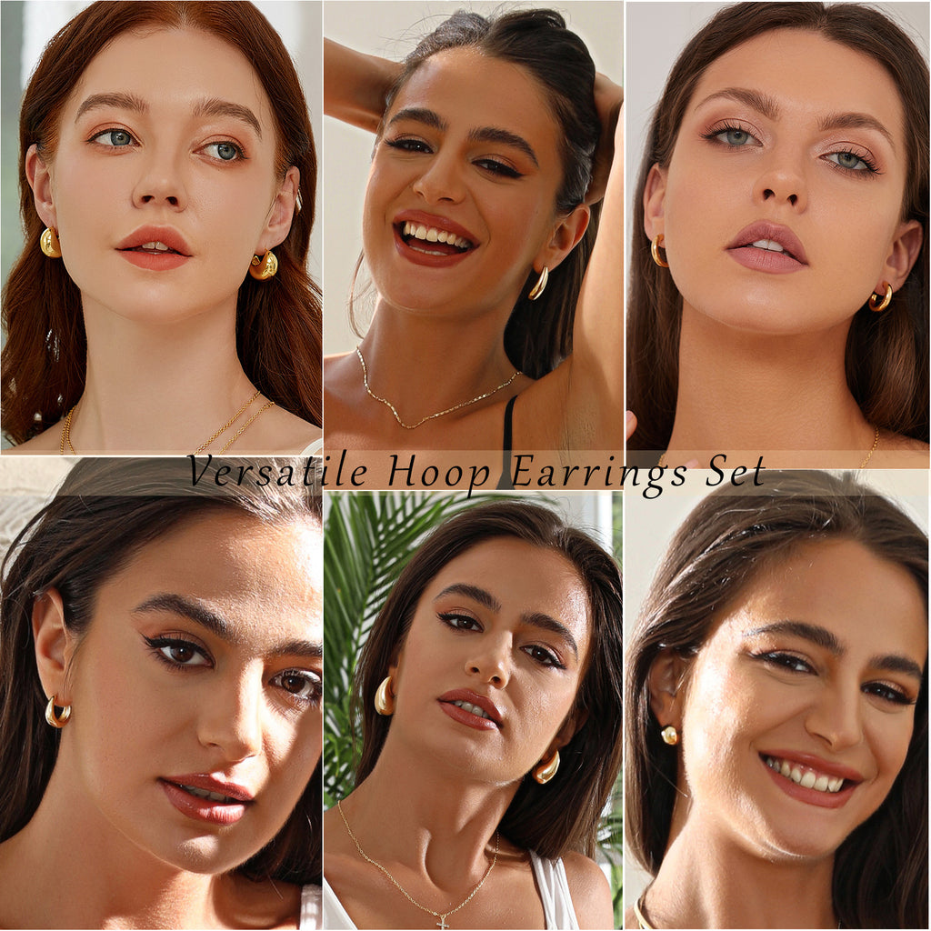 Damen Ohrringe Set mit eleganten und künstlerischen Designs Shop Nory