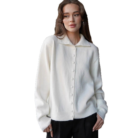 Damen Eleganter Pullover mit Knopfleiste Shop Nory