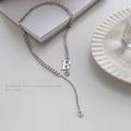 Damen Kette mit personalisiertem Buchstabenanhänger aus Edelstahl Shop Nory