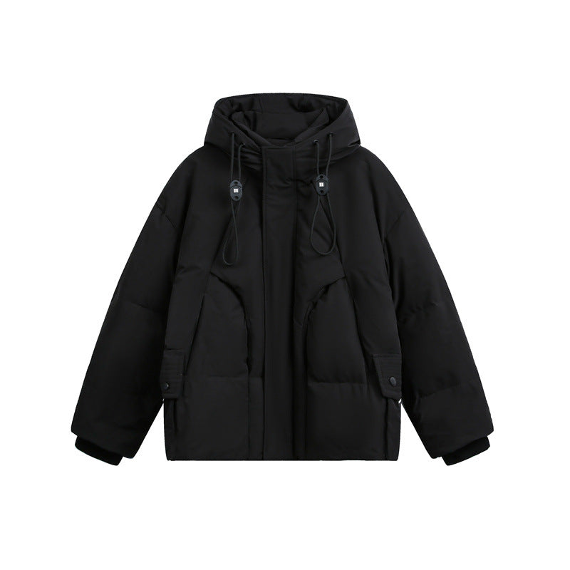 Herren Wattierte Steppjacke mit Kapuze und Tunnelzug Shop Nory