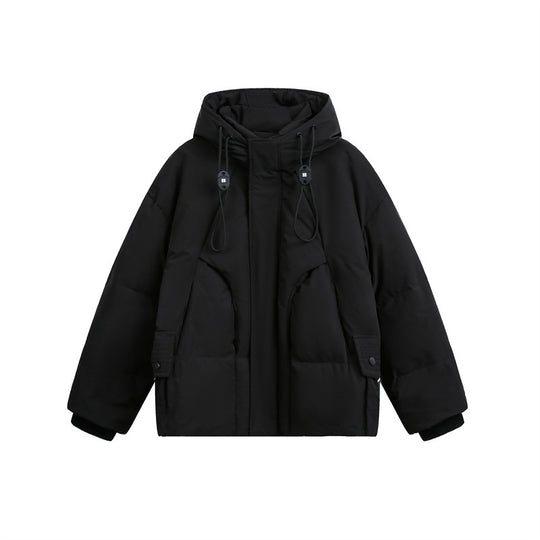 Herren Wattierte Steppjacke mit Kapuze und Tunnelzug Shop Nory