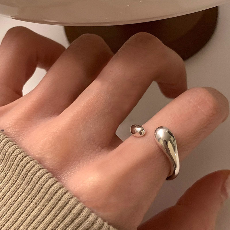 Damen Offener Ring mit geschwungenem Design und minimalistischem Akzent Shop Nory