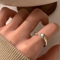 Damen Offener Ring mit geschwungenem Design und minimalistischem Akzent Shop Nory