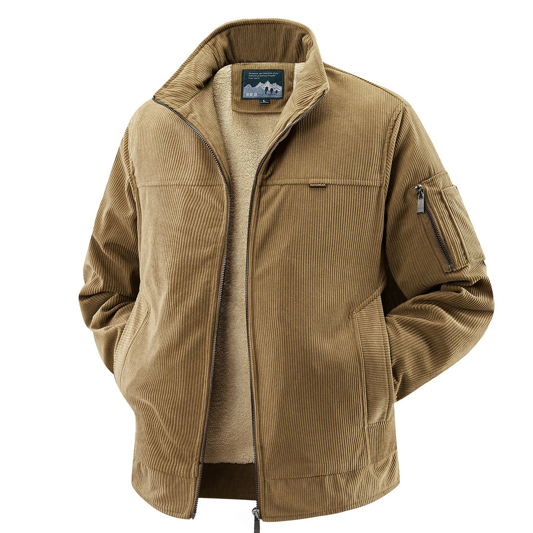 Herren Modische Cordjacke mit Fleece-Innenfutter Shop Nory