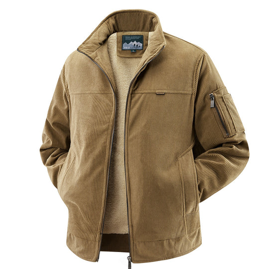 Herren Modische Cordjacke mit Fleece-Innenfutter Shop Nory