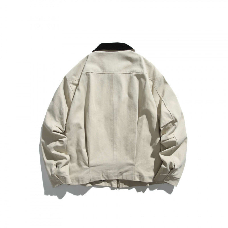 Unisex Kurz geschnittene Overshirt‑Jacke mit Cordkragen, Brustleistentasche und präzisen Nahtdetails Shop Nory