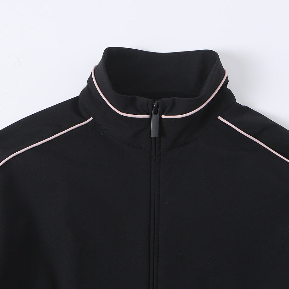 Damen Weite Trainingshose mit Kontrastpaspel und elastischem Bund Shop Nory