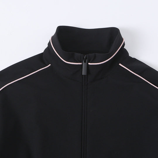 Damen Weite Trainingshose mit Kontrastpaspel und elastischem Bund Shop Nory