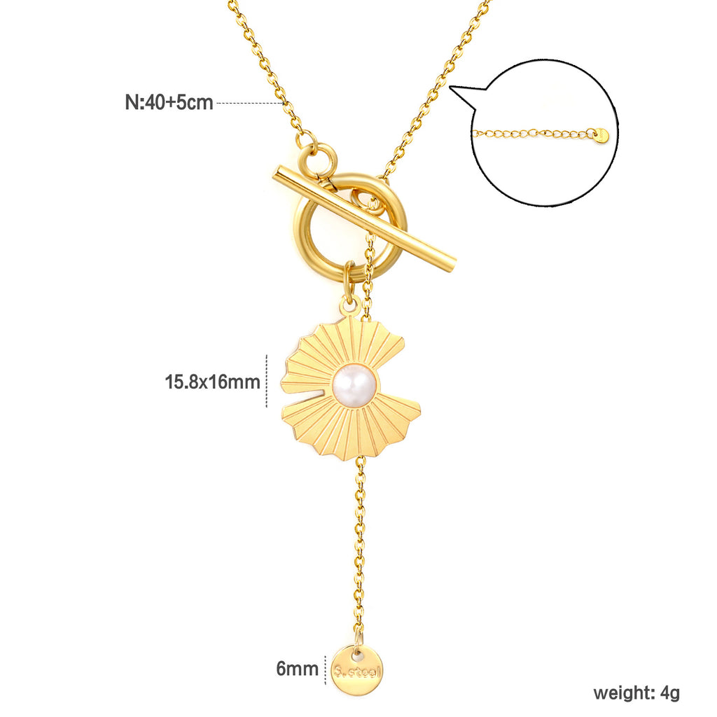 Damen Halskette mit quadratischen Anhängern und funkelnden Zirkonia Shop Nory