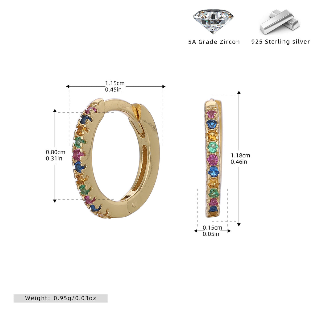 Damen Creolen mit funkelnden Zirkonsteinen in elegantem Design Shop Nory