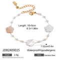 Damen Armband mit eleganten Blumenelementen aus hypoallergenem Edelstahl Shop Nory