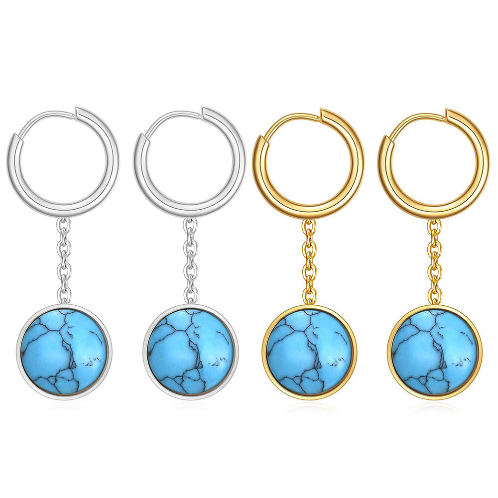 Damen Ohrhänger mit filigranem Pendel-Design und hochwertigem Edelstein Shop Nory