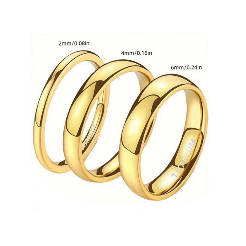Herren Titanring mit eleganter polierter Oberfläche und strukturiertem Design Shop Nory