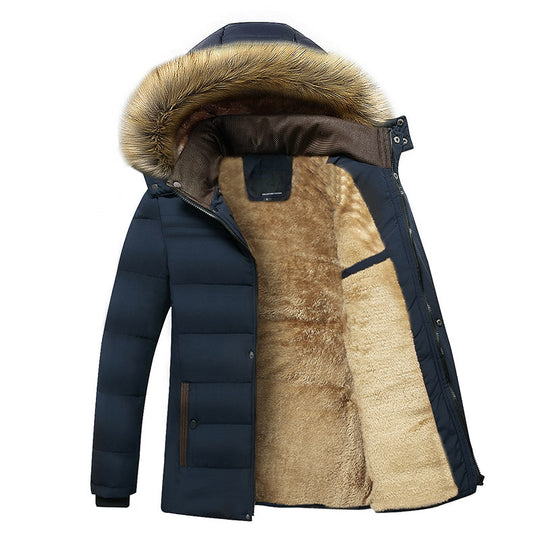 Herren Thermo-Parka mit kuscheligem Kunstfellinnenfutter und abnehmbarer Kapuze Shop Nory