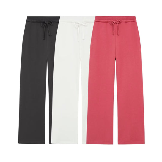 Damen Weite High‑Waist Palazzo‑Hose mit elastischem Bund und fließender Silhouette Shop Nory