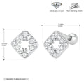 Damen Ohrstecker aus hochwertigem 925 Sterling Silber mit funkelnden Zirkon-Akzenten Shop Nory