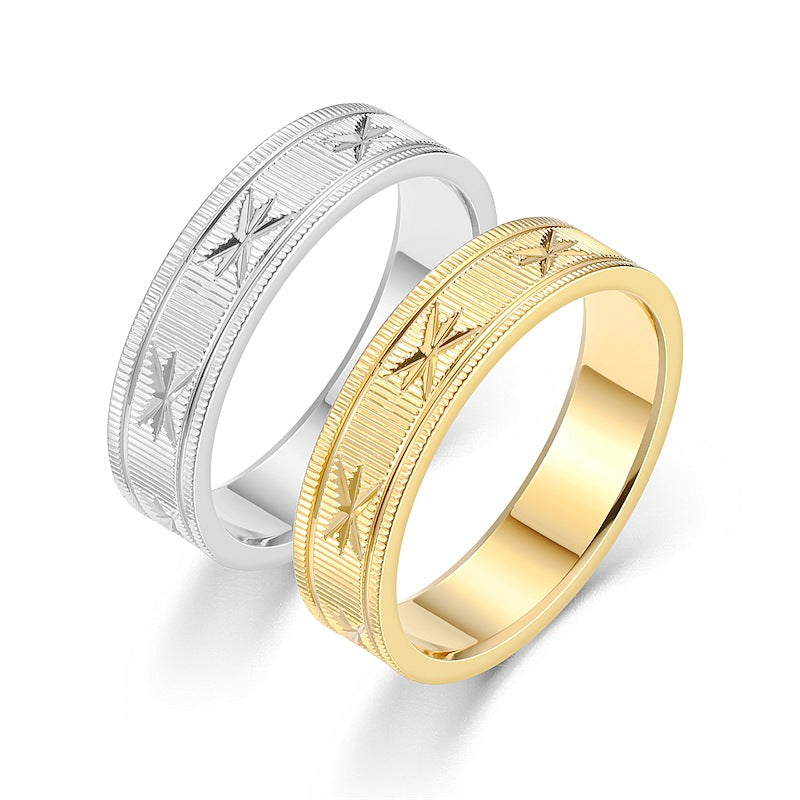Herren Ring mit kunstvollen Gravuren und eleganter Oberfläche Shop Nory