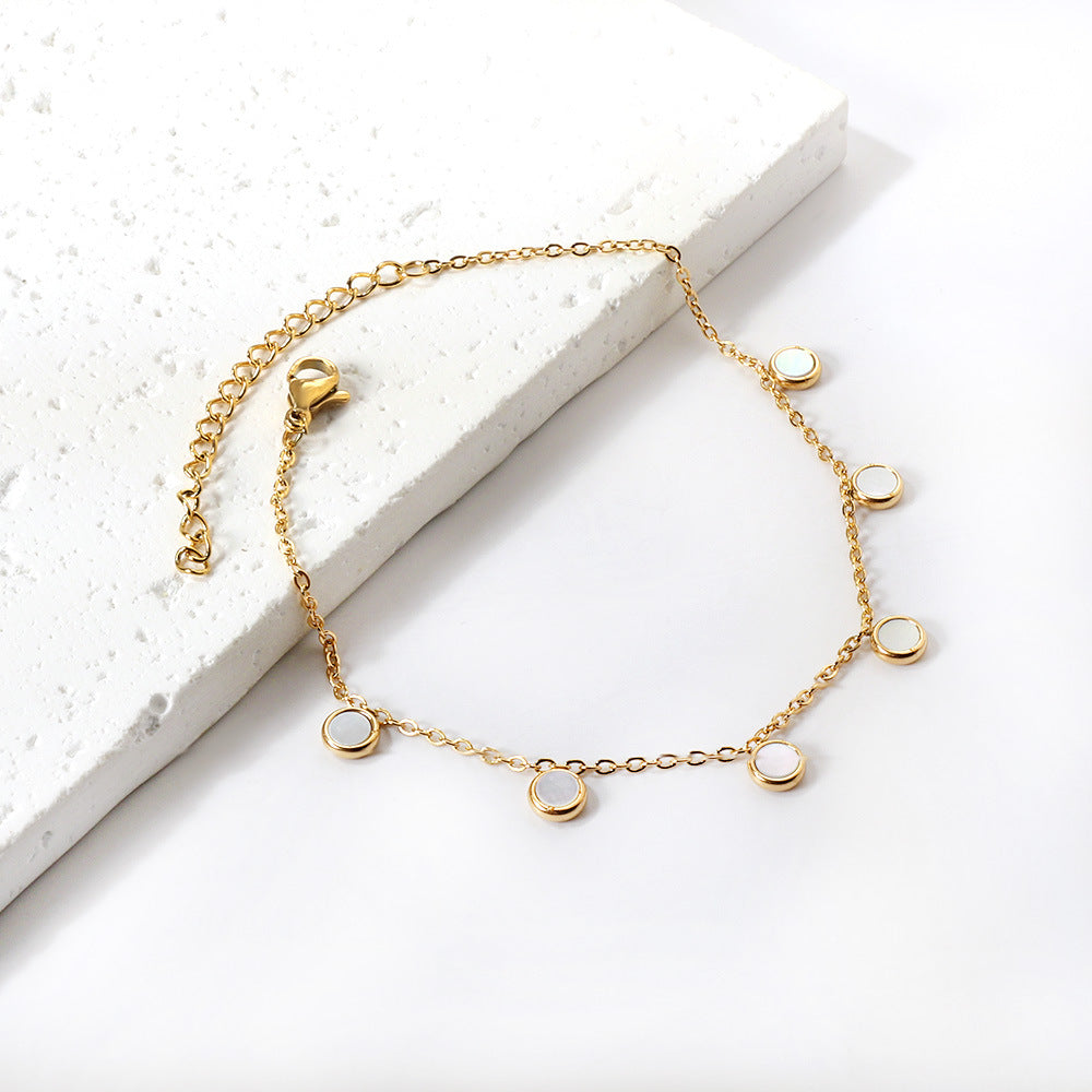 Damen zarte und elegante Kette mit goldplattierten Anhängern Shop Nory