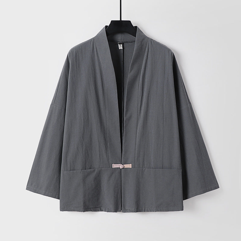 Damen Leichte Kimono-Jacke aus Baumwollmix mit lockerer Passform Shop Nory