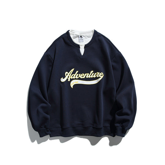 Unisex Oversize-Sweatshirt mit Lagenkragen, weichem Fleece und Statement-Print Shop Nory