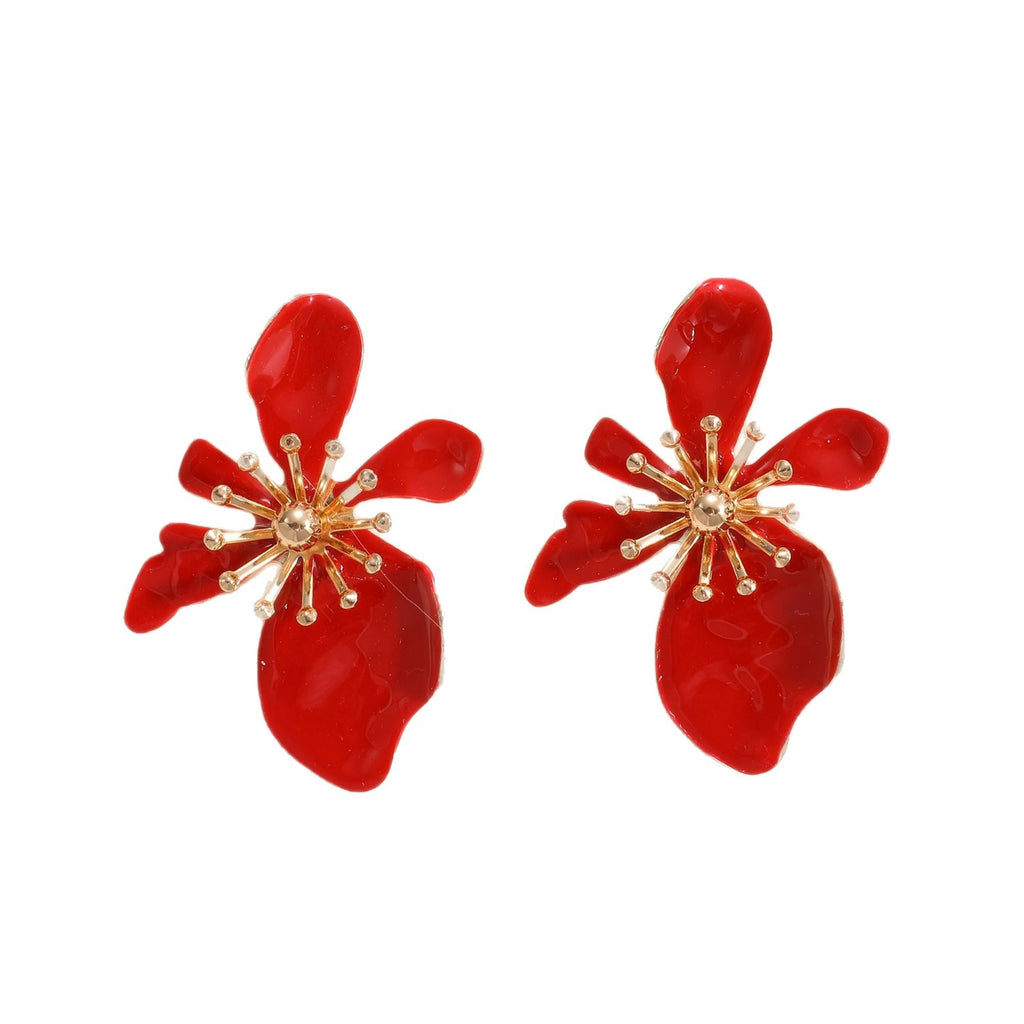 Damen Ohrstecker mit kunstvollem Blumenmotiv Shop Nory