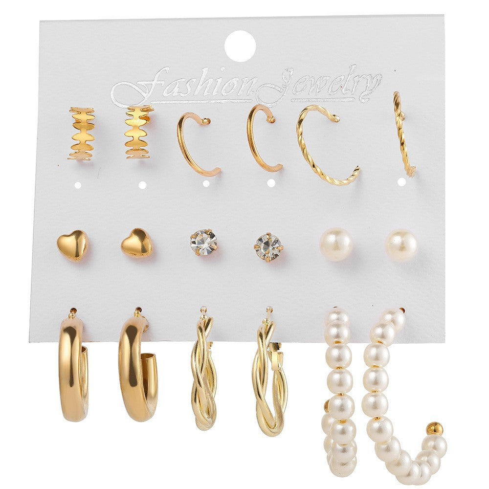 Damen Ohrringe und Creolen Set aus hochwertigem Edelstahl Shop Nory
