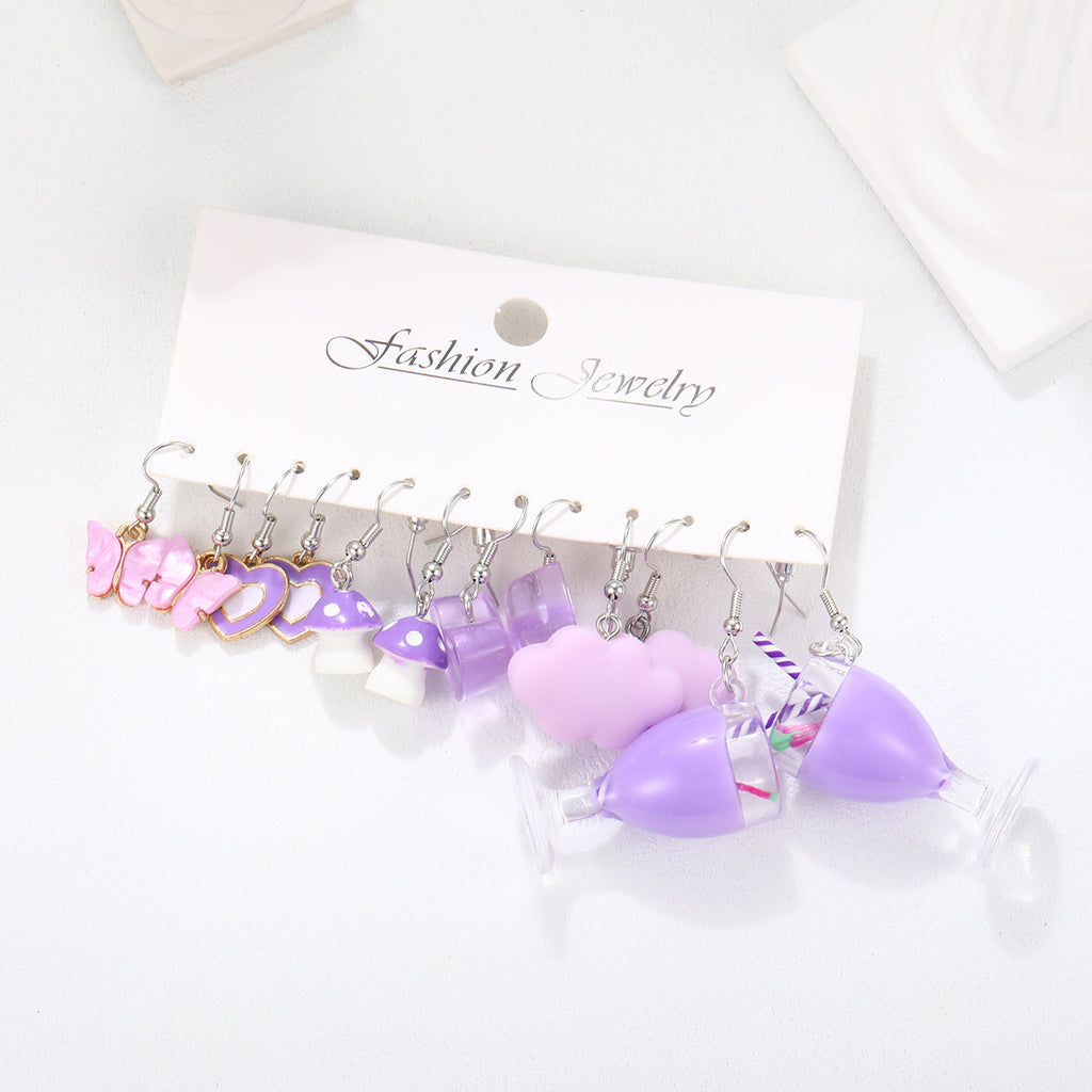 Damen Ohrringe Set mit kreativen Designs und verspielten Motiven Shop Nory