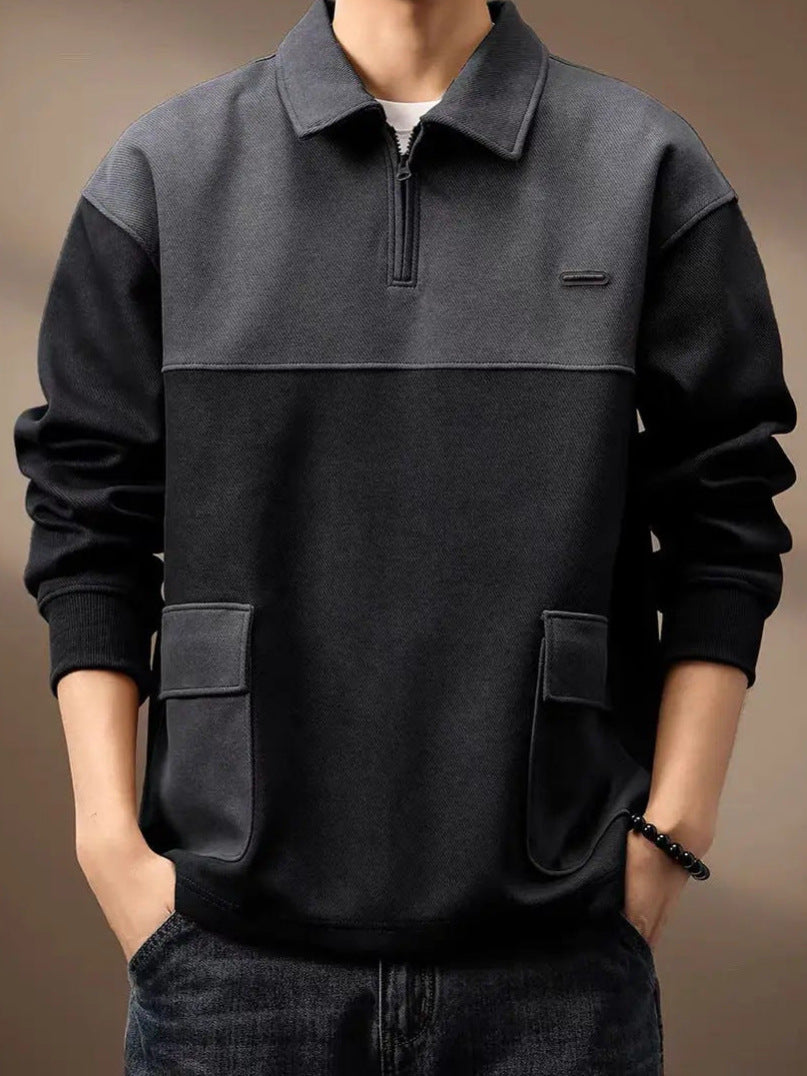 Herren Modischer Sweatshirt mit Reißverschluss