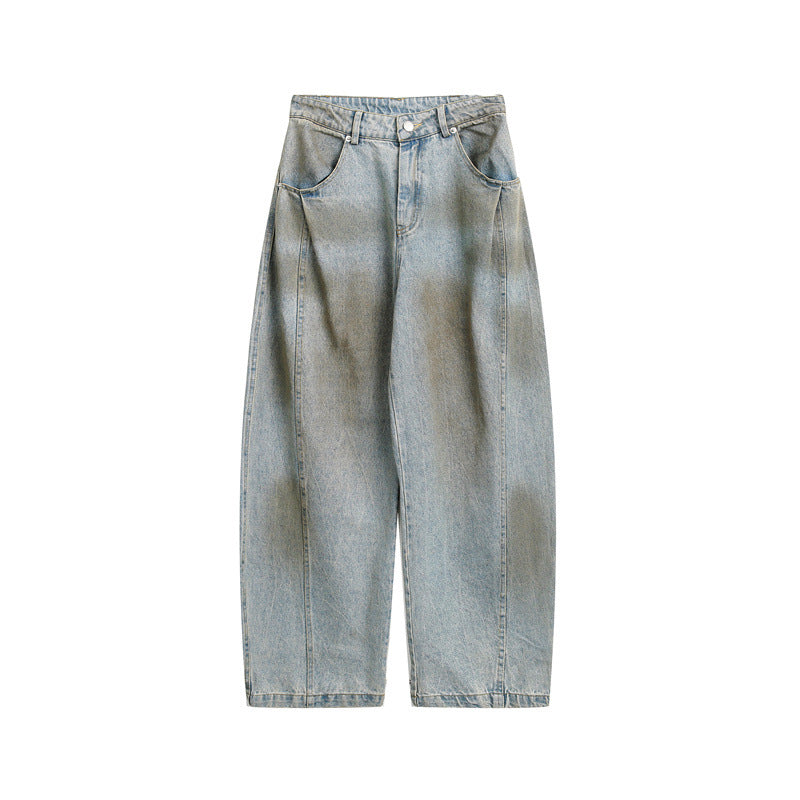 Damen High‑Waist Baggy‑Denim Culotte mit markanten Teilnähten und legerer Weite Shop Nory