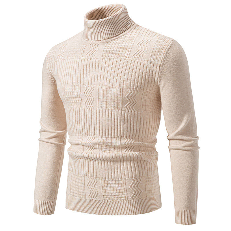 Herren Rollkragenpullover mit Strukturstrick und körpernaher Silhouette Shop Nory