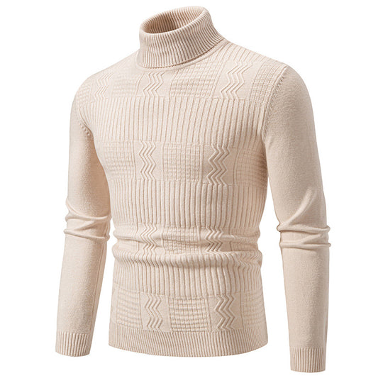 Herren Rollkragenpullover mit Strukturstrick und körpernaher Silhouette Shop Nory