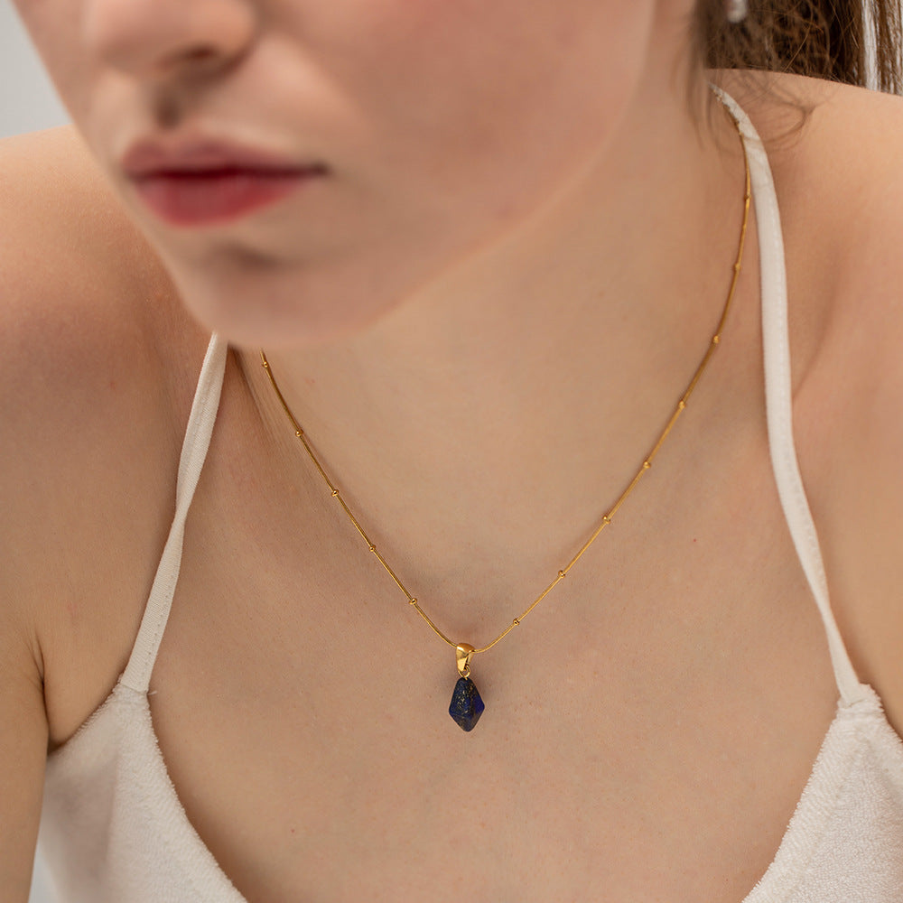Damen Lapis Lazuli Anhänger aus hochwertigem Gold Shop Nory