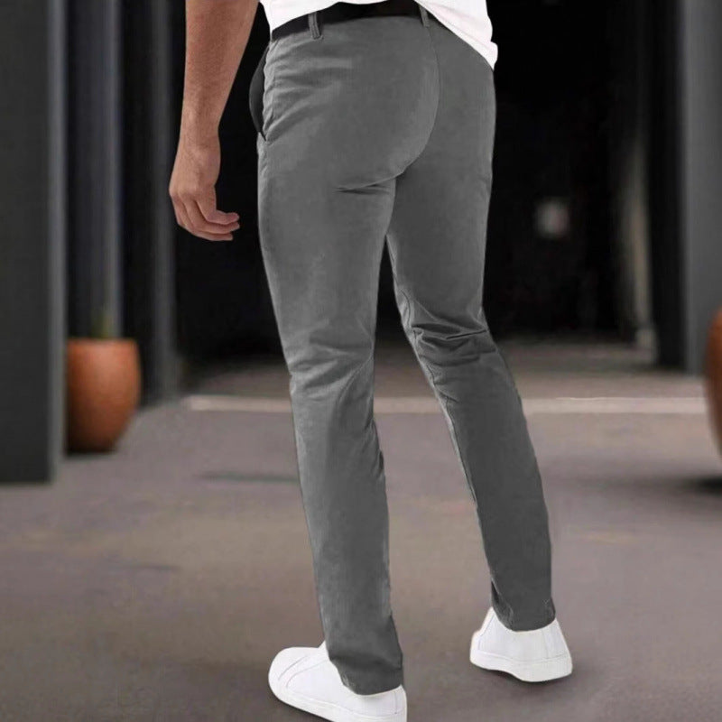 Herren Chinohose Slim Fit mit Seitentaschen