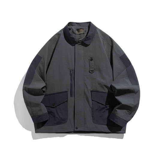 Unisex utilitaristische Fieldblousonjacke mit Mehrfachtaschen und D‑Ring Shop Nory