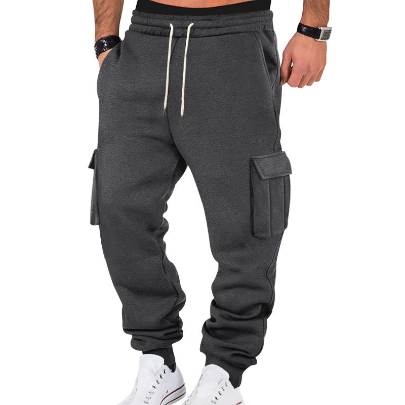 Herren Cargo-Sweatpants mit elastischem Bund und praktischen Seitentaschen