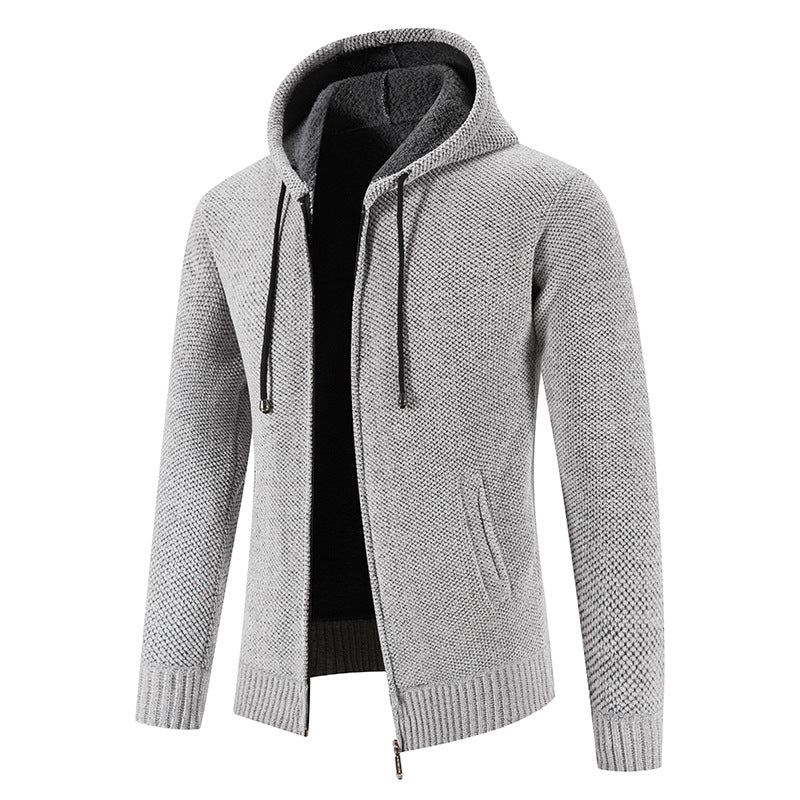 Herren Kapuzenjacke mit weichem Innenfutter und innovativem Design