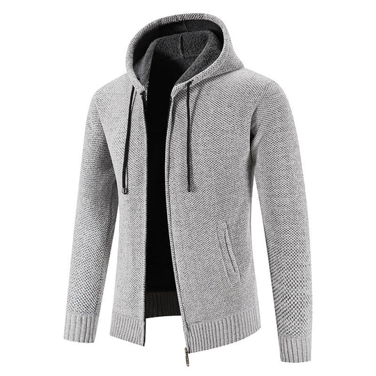 Herren Kapuzenjacke mit weichem Innenfutter und innovativem Design
