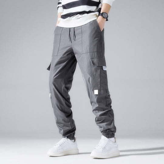 Herren Technische Utility-Cargohose im Joggerstil mit Tunnelzug & elastischen Knöchelbündchen Shop Nory