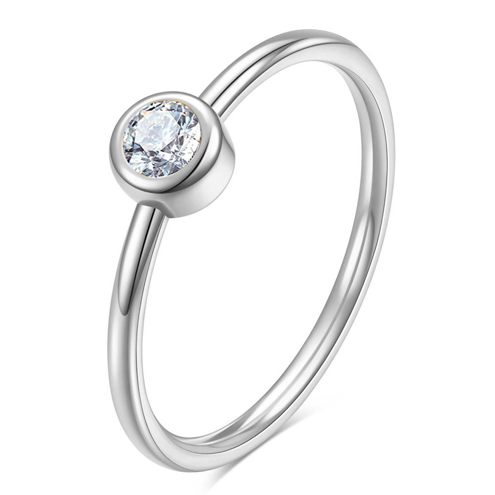 Damen Ring mit elegantem Zirkonia-Anhänger Shop Nory