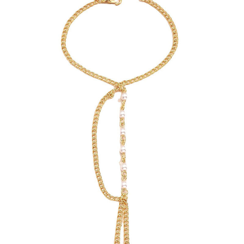 Damen Exklusive Halskette mit Perlenakzenten und schimmerndem Kettendesign Shop Nory