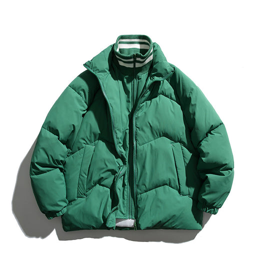 Unisex Wattierte Steppjacke im Boxy‑Cut mit Rippkragen und isolierender Fütterung Shop Nory
