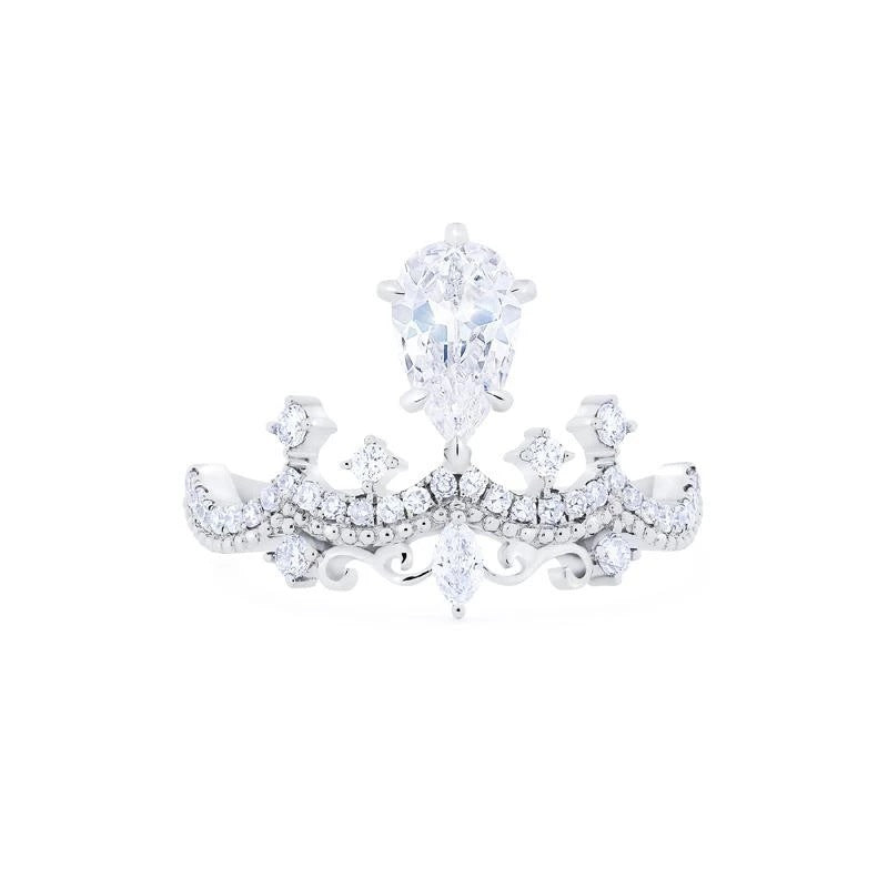 Damenring im eleganten Tiara-Stil mit funkelnden Kristallen Shop Nory